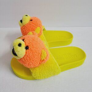 NEW Adidas Jeremy Scott Adilette Teddy Slides Q46582 Size 6 Yellow